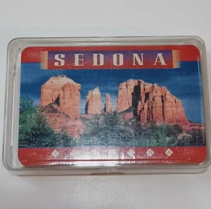 Playing Cards Souvenir Sealed pack plastic reusable case SEDONA USA Photo cards - Picture 1 of 3