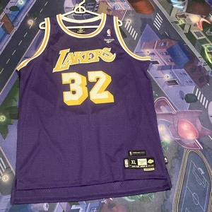 Reebok Hardwood Classics #32 Magic Johnson Rookie Yr Lakers Sewn Jersey Sz XL - Picture 1 of 12