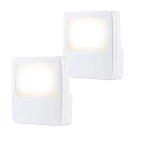 GE Always-on LED Plug-in Night Light, 2-Pack, Soft White Glow, 6.5 in, 3.63 in - Picture 1 of 6