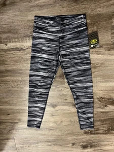 Athletic Works Girls Leggings, Black Space Dye Size XS/XCH (4-5) - Picture 1 of 8