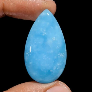 Pietra preziosa sciolta cabochon a forma di pera emimorfite naturale 26 Ct 33X18X4 mm - Foto 1 di 5