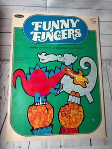 NEW/UNUSED - Whitman 1968 FUNNY FINGERS Press Out and Play NOS - Picture 1 of 5