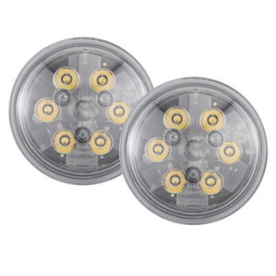2X 4.5" Round 18W Spot LED Conversion Headlight Bulb 5300K Off-road Tractors 4X4 Foto 1 de 4