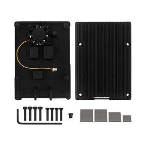Efficient Cooling Enclosure Aluminum Fan Case for Pi 5 Heatsink - Afbeelding 1 van 12