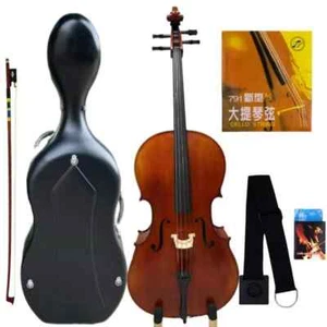 Stradivari model solid wood Cello 4/4,SONG Brand, with hard case/Bow#15953 - Picture 1 of 9