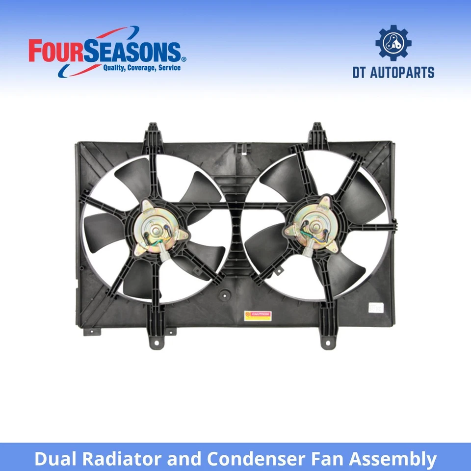 Двойной радиатор и вентилятор конденсатора в сборе 4 сезона для Nissan Murano 2003-2007 годов выпуска - Изображение 1 из 4