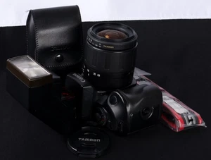 Canon EOS 700QD AF 35mm Film SLR c/w Tamron AF 28-80mm ASPH Lens & 300EZ Kit - Picture 1 of 17