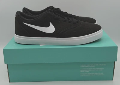 Nike SB Check Canvas (GS) Boys 5.5 Y Black White 905373-003 - Image 1 of 4