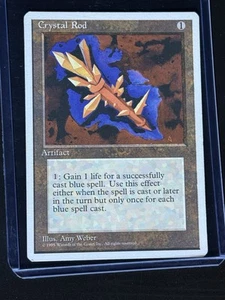 Crystal Rod Magic Card MTG Core Set 4th Edition Regular Magic the Gathering  - Picture 1 of 2