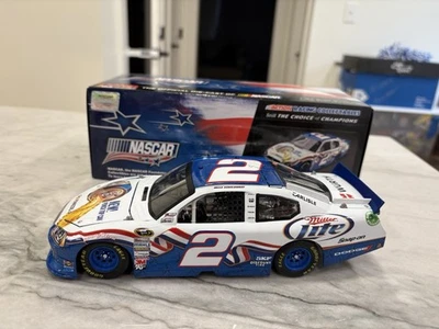 Brad Keselowski 2012 Miller Lite Red White & Blue Nascar 1/24 Diecast Patriotic  - Image 1 of 4