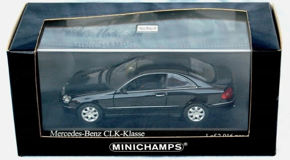 Minichamps Mercedes Benz CLK KCLASS 2002 Nero 1 di 2016 Scala 1/43 - Immagine 1 di 1