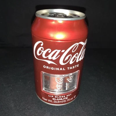GLAMLITE Classic COCA-COLA CAN LIP GLOSS SET LIMITED EDITION( NEW ) - Image 1 of 4