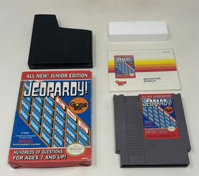 NES Nintendo - Jeopardy Junior Edition - CIB Complete in Box - Tested (1989)