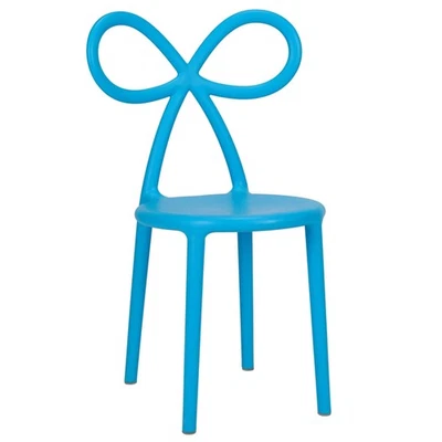Resin Kids Bow Chair with Round Seat by Chivari - Image 1 of 4