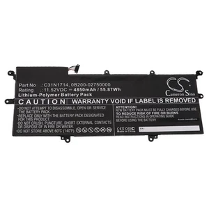 Akku für Asus ZenBook Flip 14 UX461UA-E1087T UX461UA-E1091T 4850mAh 11,52V - Afbeelding 1 van 3