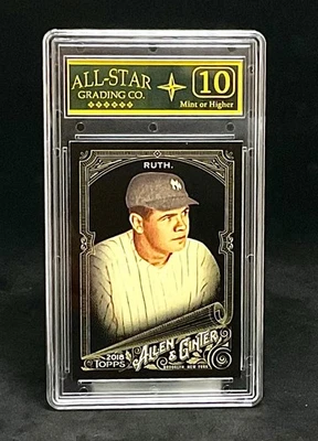 2018 Topps Allen & Ginter X Babe Ruth.#3 Graded ASG 10 - Image 1 of 2