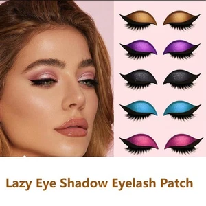 3-in-1 Eyeshadow Eyelash Stickers False Lashes Stickers Prom Makeup - Picture 1 of 18