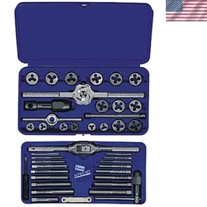 IRWIN Tools 41-Piece Metric Tap and Die Set - Perfect for Repairs & Maintenance - Picture 1 of 4