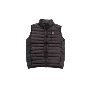 (Kids) Stone Island G0224 Loom Woven Chambers R-Nylon Down-TC Vest Black - 23FW - Picture 1 of 4
