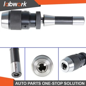 Labwork Drill Chuck Heavy Duty Keyless Self Tighten W/R8 Shank Adapter 1/32-5/8" - Picture 1 of 15