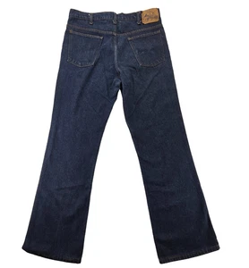 Vintage JCPenney Plain Pockets Jeans 70s 80s Dark Wash Denim Straight Leg USA 36x33 - Bild 1 von 11