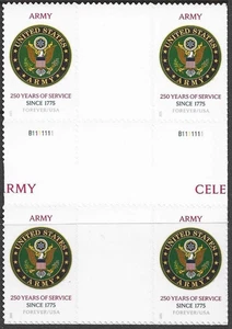 USA Sc. 6010 (F) U.S. Army 2025 MNH CG block - Picture 1 of 1