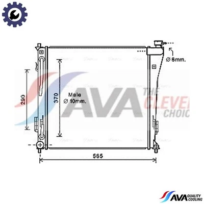 RADIATOR ENGINE COOLING HY2305 FOR HYUNDAI D4FD 1.7L 4cyl i40 - Image 1 of 4