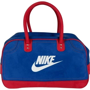 Nike Retro Duffle Bag Blue Red BA0838 425 Suede Style 2012 Shoulder Handbag Y2K - Picture 1 of 12