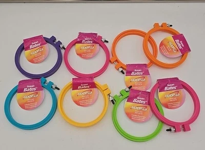 Bates Hoop-La Plastic Embroidery Hoop 4 Inch 8 Pack New - Image 1 of 4