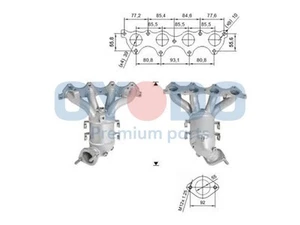 CONVERTITORE CATALITICO ADATTO: KIA CEE'D SW 1.4 CVVT/1.6 CVVT/1.4/1.6/1.4 GPL.KIA - Foto 1 di 3