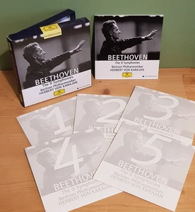 Ludwig van Beethoven: 9 Symphonies / Herbert Von Karalan / Collectors 5-CD Set - Foto 1 di 3