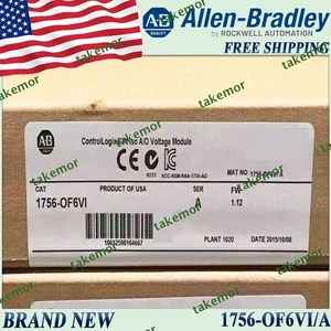 AB 1756-OF6VI/A ControlLogix 6Pt Iso A/O Voltage Module NEW IN BOX Free Ship - Picture 1 of 5