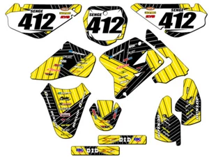 2005-2023 RM 85 RACE SERIES Yellow Senge Graphics Kit Compatible with Suzuki - Picture 1 of 10
