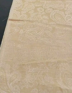 Vienna Jacquard Brocade Fabric Paisley Polyester color: Butter 46" Wide BTY - Picture 1 of 3