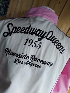 BNWT 2XL 18 20 QUEEN KEROSIN SPEEDWAY GABARDINE JACKET 50S ROCKABILLY HOT ROD - Picture 1 of 6
