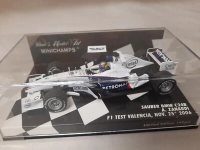 Minichamps Sauber BMW C24B Alex Zanardi test Valencia 2006 1/43 400060904 - Immagine 1 di 2