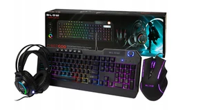 Professional Gamer Set Keyboard 5button Mouse Headphone Multicolor LED Backlight - Picture 1 of 10