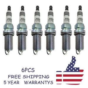 6PCS For ngk 6619 Iridium Spark Plugs LFR6AIX-11 - Picture 1 of 6
