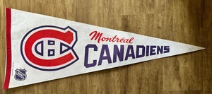 Fosa de 1980 - Banderín de hockey Montreal CANADIENS - afilado - Imagen 1 de 1