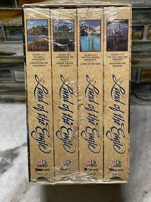Land Of The Eagle VHS Box Set of 4 Tapes Volumes 1-8 Time Life 1992 New Sealed - Image 1 of 4