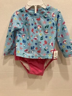 Traje de baño First Impressions bebé niña 2 piezas talla 6-9 meses Foto 1 de 4