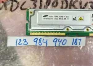 512MB RIMM RD ECC 800-45 800-45 800MHz 800MHz RDram Ram Memory Non-Registered - Picture 1 of 1