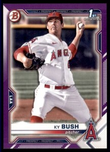 2021 Bowman Draft Base Purple #BD-149 Ky Bush /250 - Angels