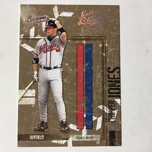 2004 Donruss Leather & Lumber Chipper Jones #13 Braves MLB HOF #019/100 - Picture 1 of 3