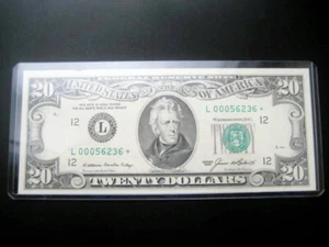 $20 1985***SAN FRANCISO STAR***FEDERAL RESERVE NOTE CHOICE UNC BU NOTE(LOW#OOO) - Picture 1 of 3