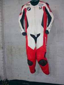 Traje de cuero para montar en moto Aral BMW hecho de 100 % cuero - Imagen 1 de 5