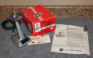Vintage Turner +2 CB Ham Radio Desk 5-PinMicrophone Mic Box Docs more Tested - Picture 1 of 10