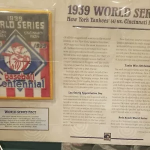 1939 world series patch new york yankees Cincinnati reds 39 ws - Picture 1 of 1