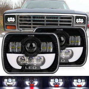 2x H6054 7x6" 120W Sealed Beam LED Headlight For E-250 E-350 Isuzu Toyota pickup - Picture 1 of 12