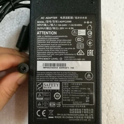 New Original OEM TPV 20V 4.5A AC Adapter for MSI Optix MPG27CQ2 ADPC2090 Monitor - Image 1 of 3